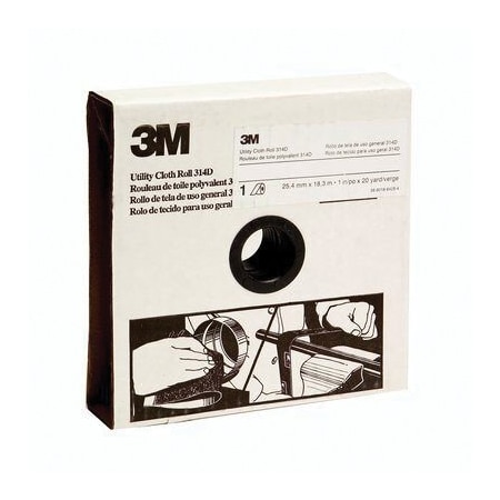 3M 3M Utility Cloth Roll 314D, 1-1/2 in x 20 yd P400 J-weight 7100081717